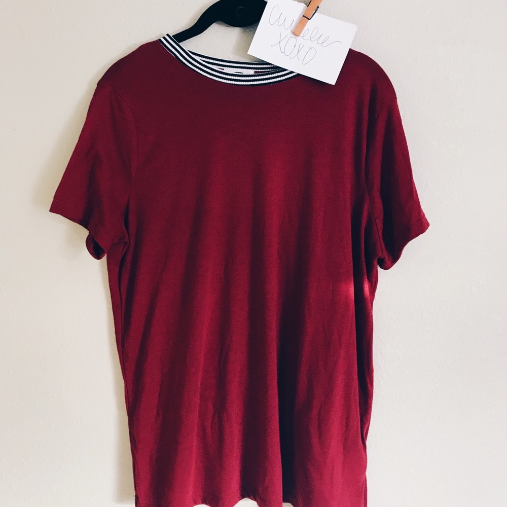 red ringer tee